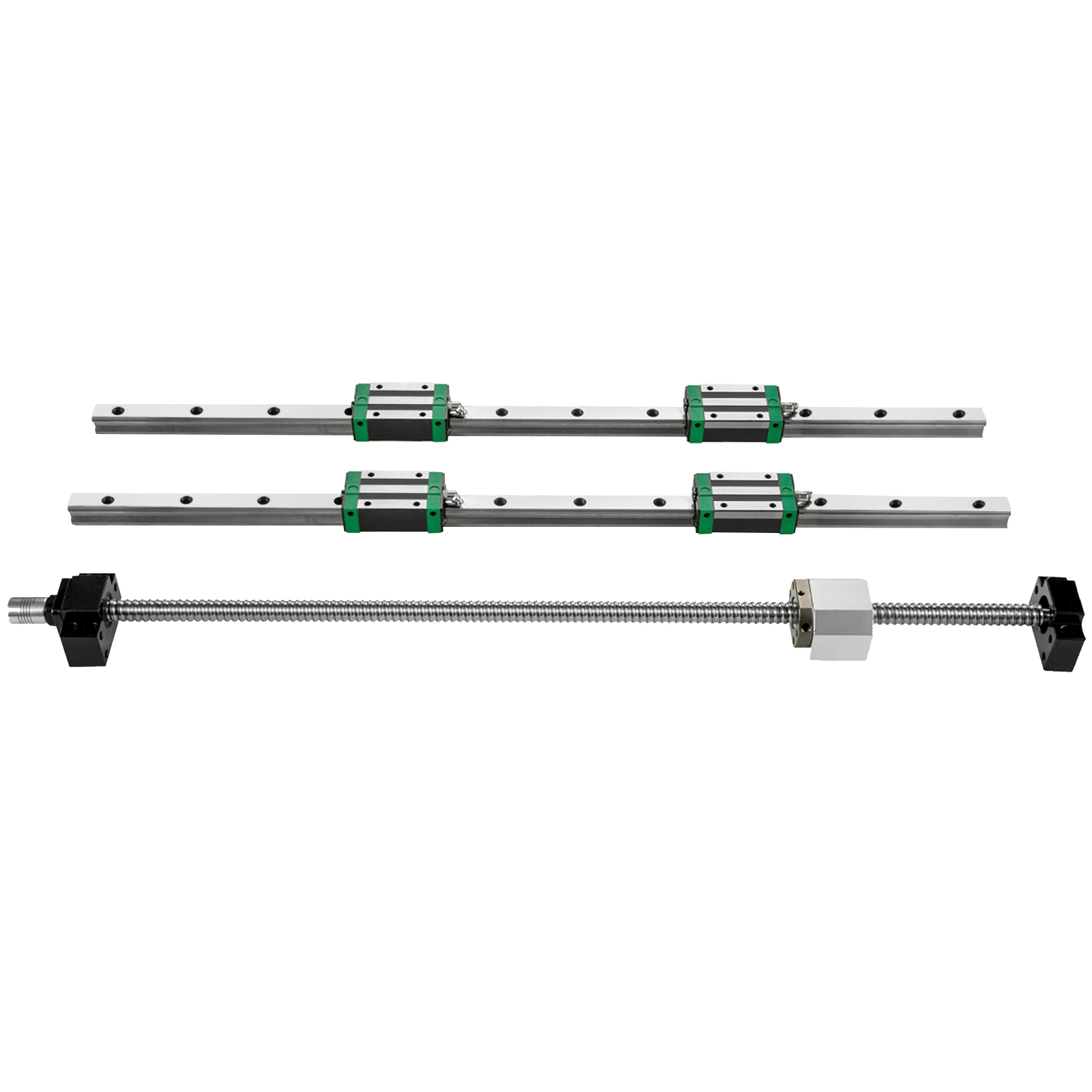 Hgr20 Linear Guide Rail Ballscrew Set - مجموعة قضبان التوجيه الخطية، تتضمن قطعتين