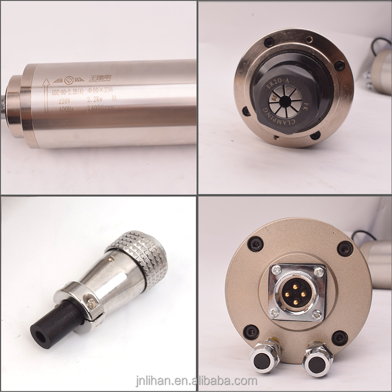 محرك عمود دوران راوتر CNC مبرد - مراجعة 2.2Kw Water Cooled Spindle Kit Vfd وسعره
